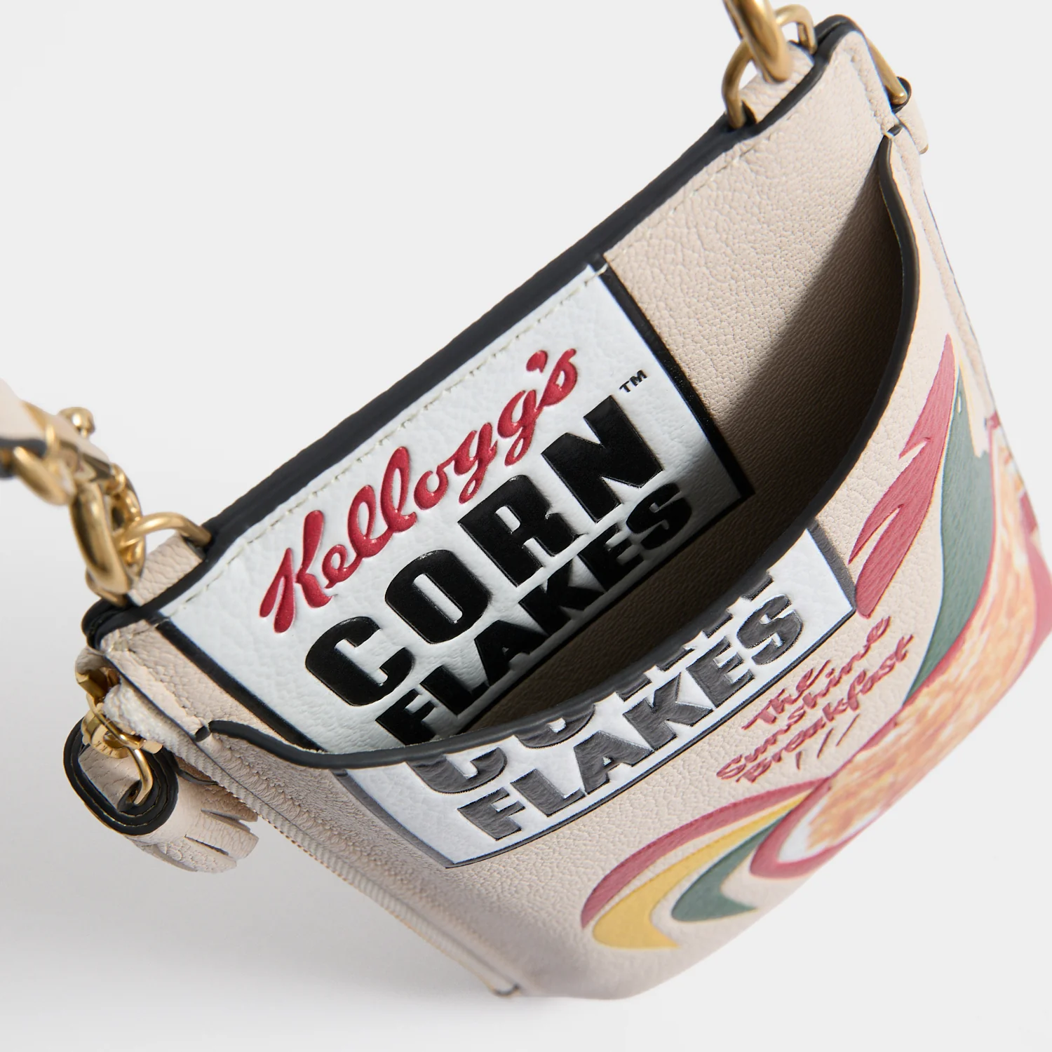 Anya Brands Corn Flakes Zip Phone Pouch on Strap - Image 3