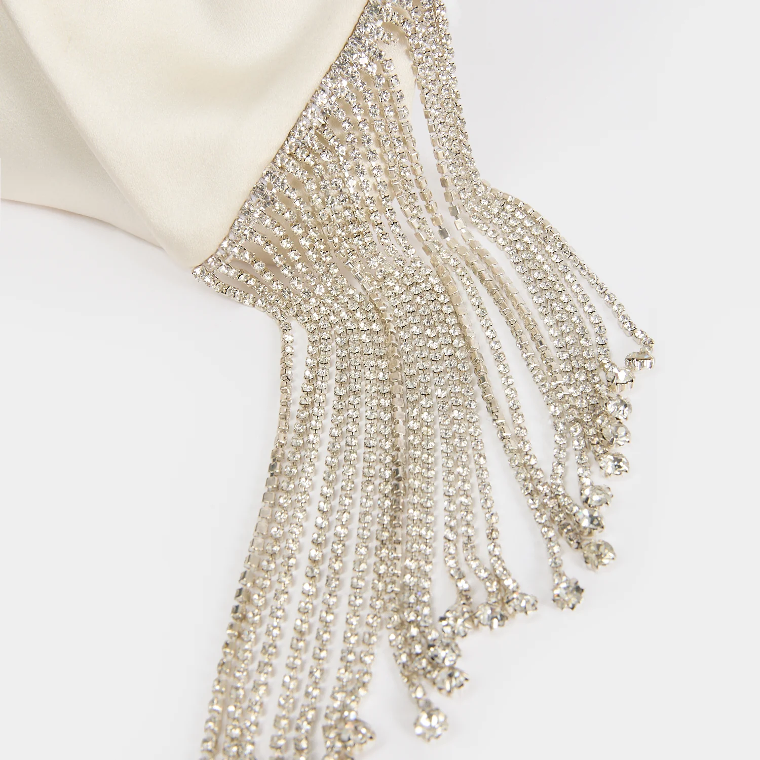 Crystal Fringes Bow Clutch - Image 4