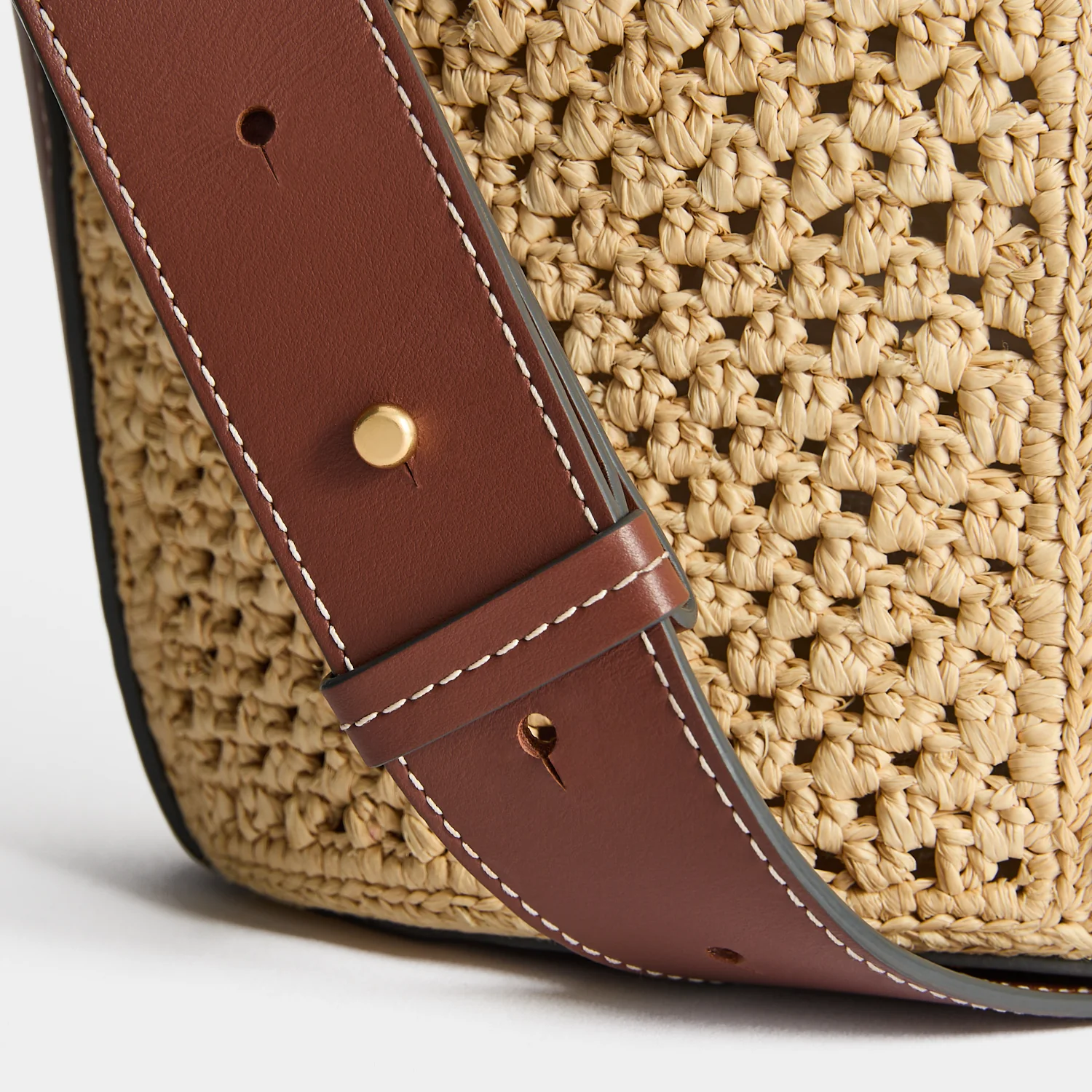 Raffia Patchwork Bucket - Image 4