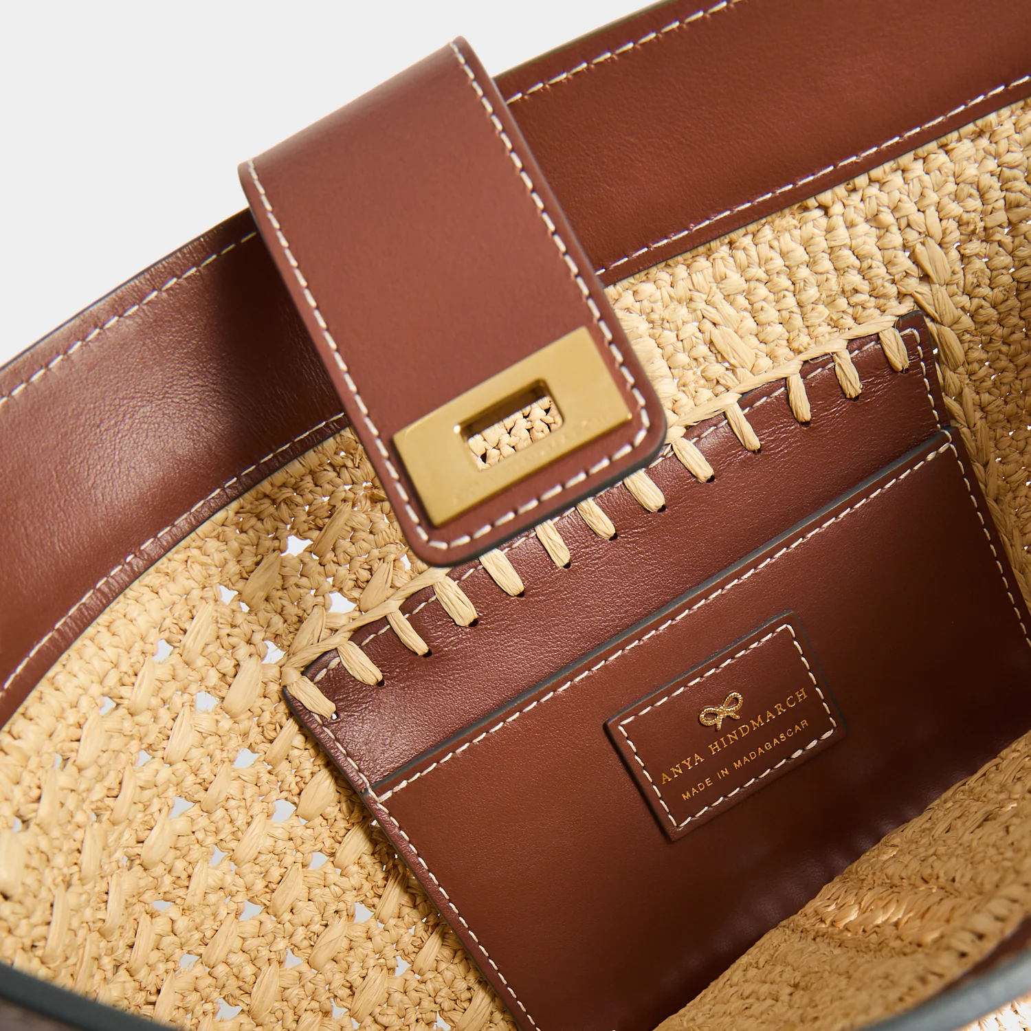 Raffia Patchwork Bucket - Image 7