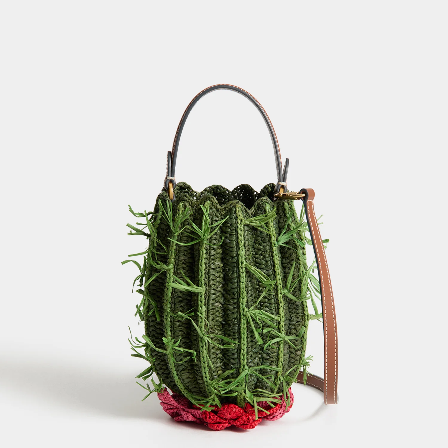Raffia Cactus Cross-body