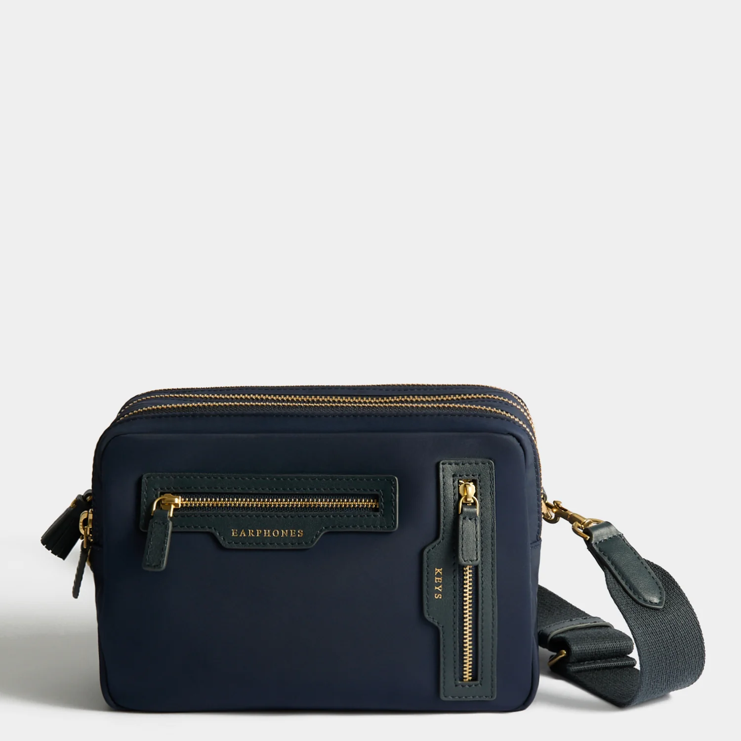 Triple Zip Cross-body