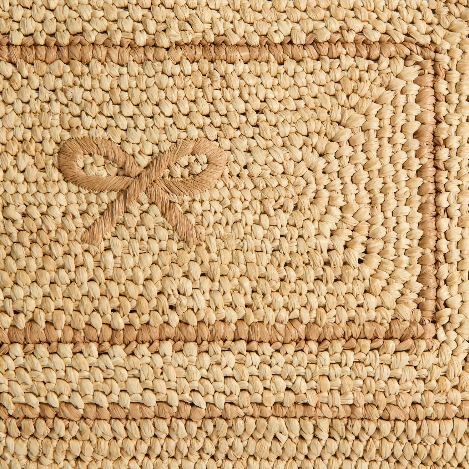 Raffia E/W Bow Tote - Image 8