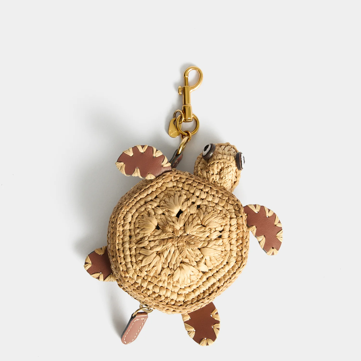 Raffia Turtle Earphone Pouch