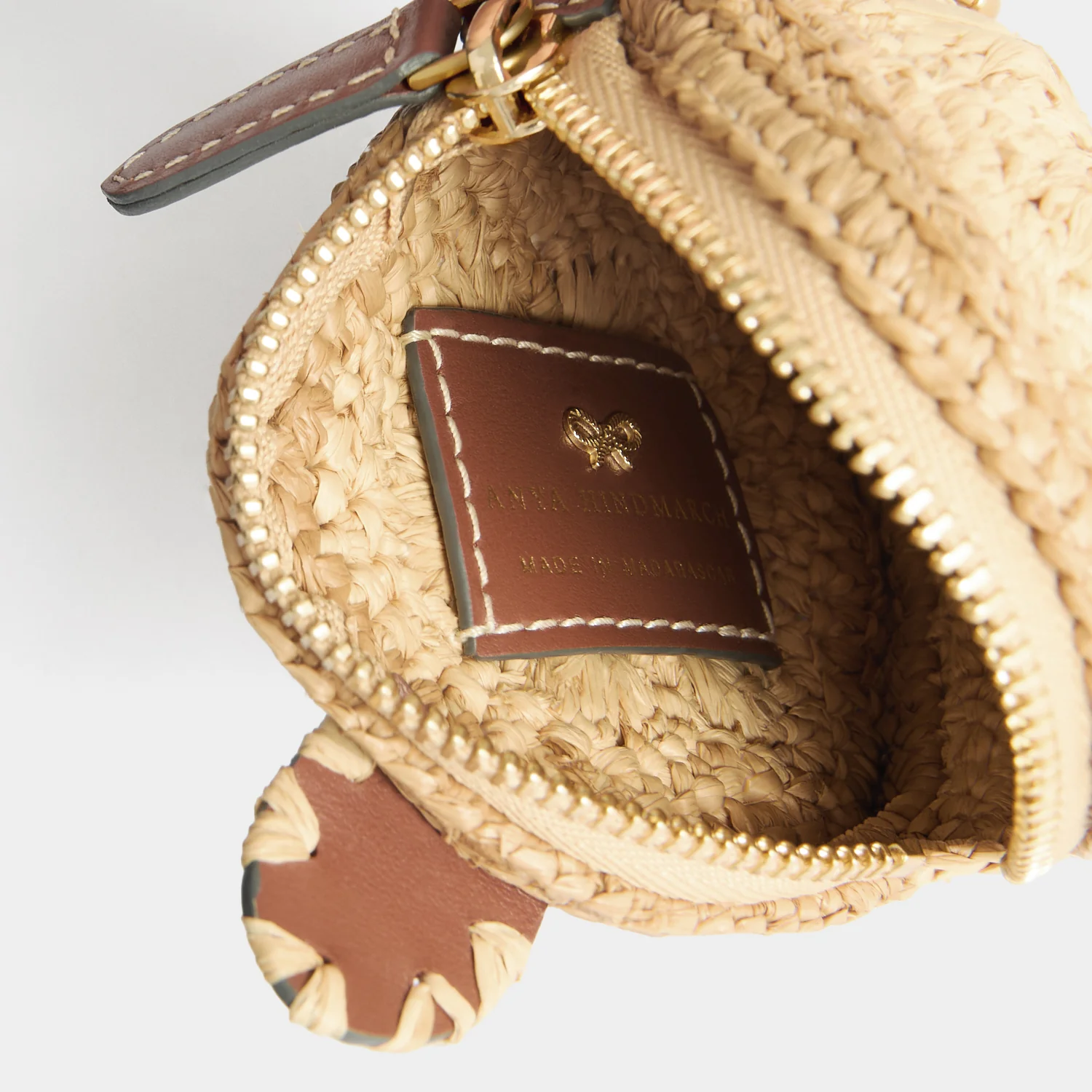 Raffia Turtle Earphone Pouch - Image 4