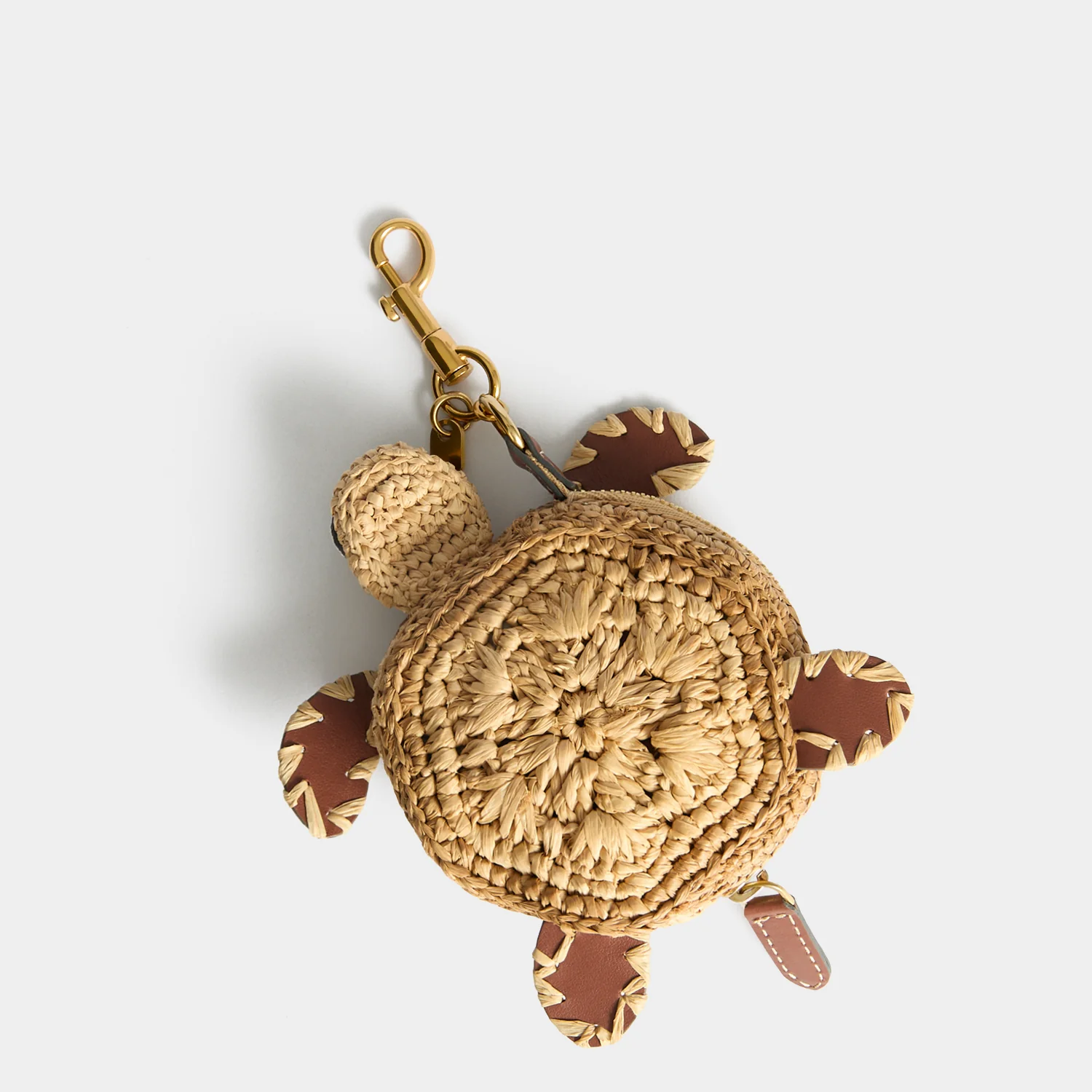 Raffia Turtle Earphone Pouch - Image 5