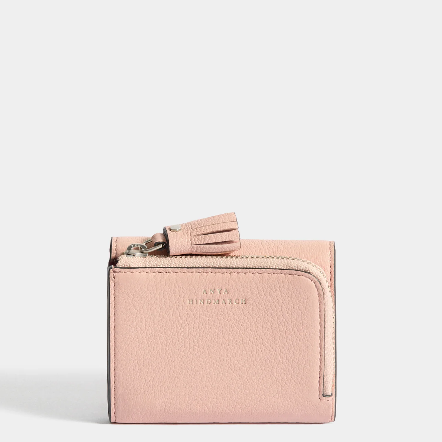Peeping Eyes Mini Trifold Zip Wallet