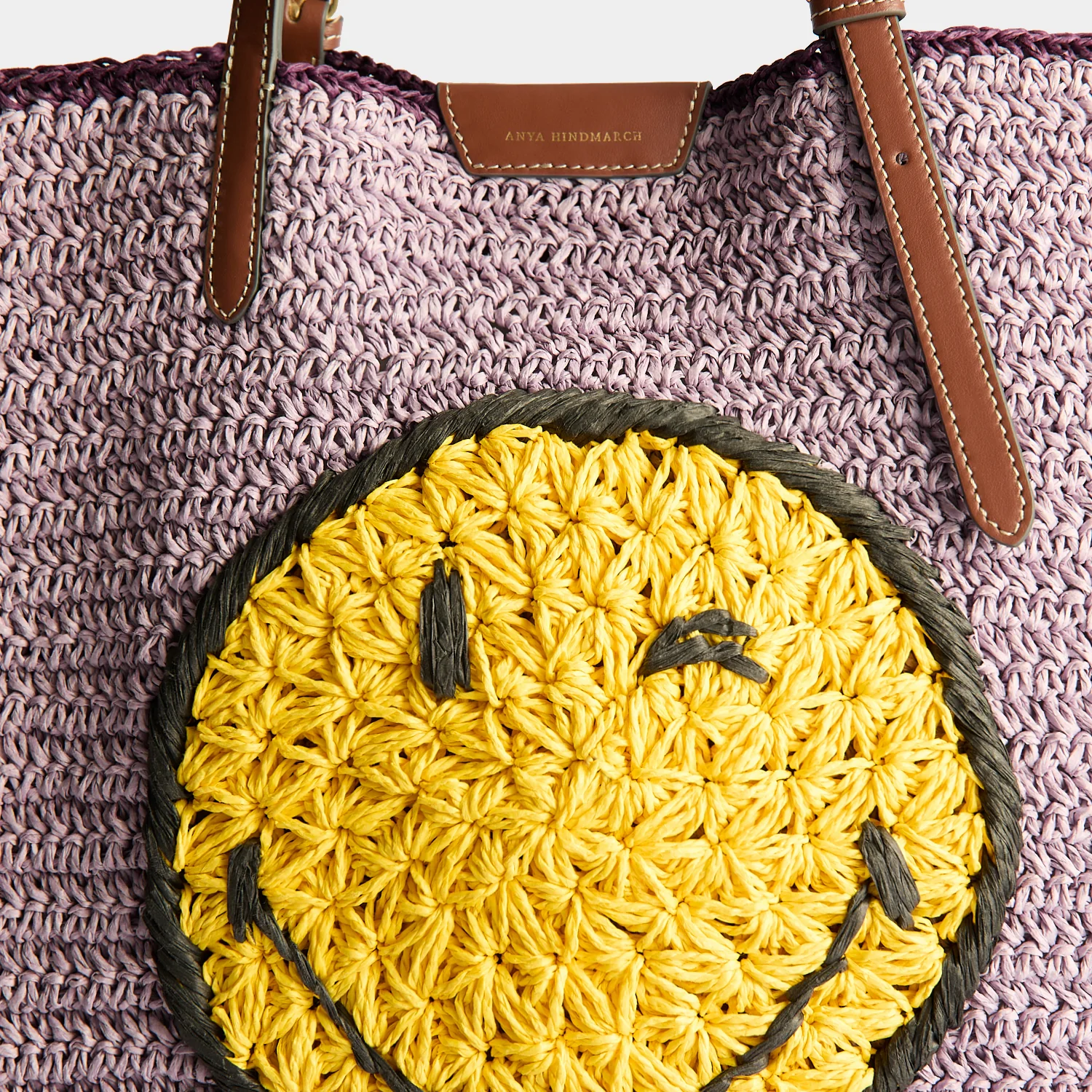 N/S Paper Raffia Wink Tote - Image 4