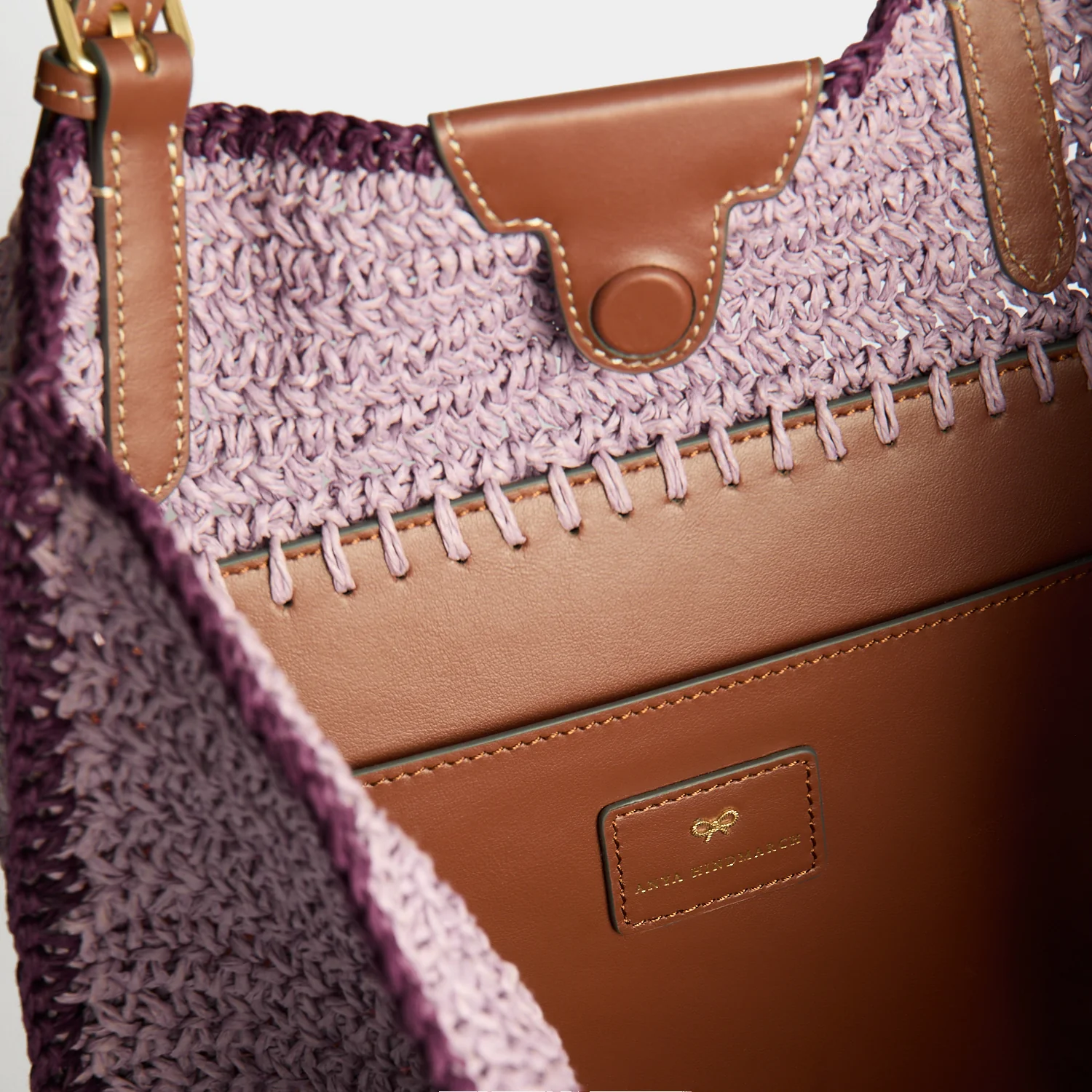 N/S Paper Raffia Wink Tote - Image 5