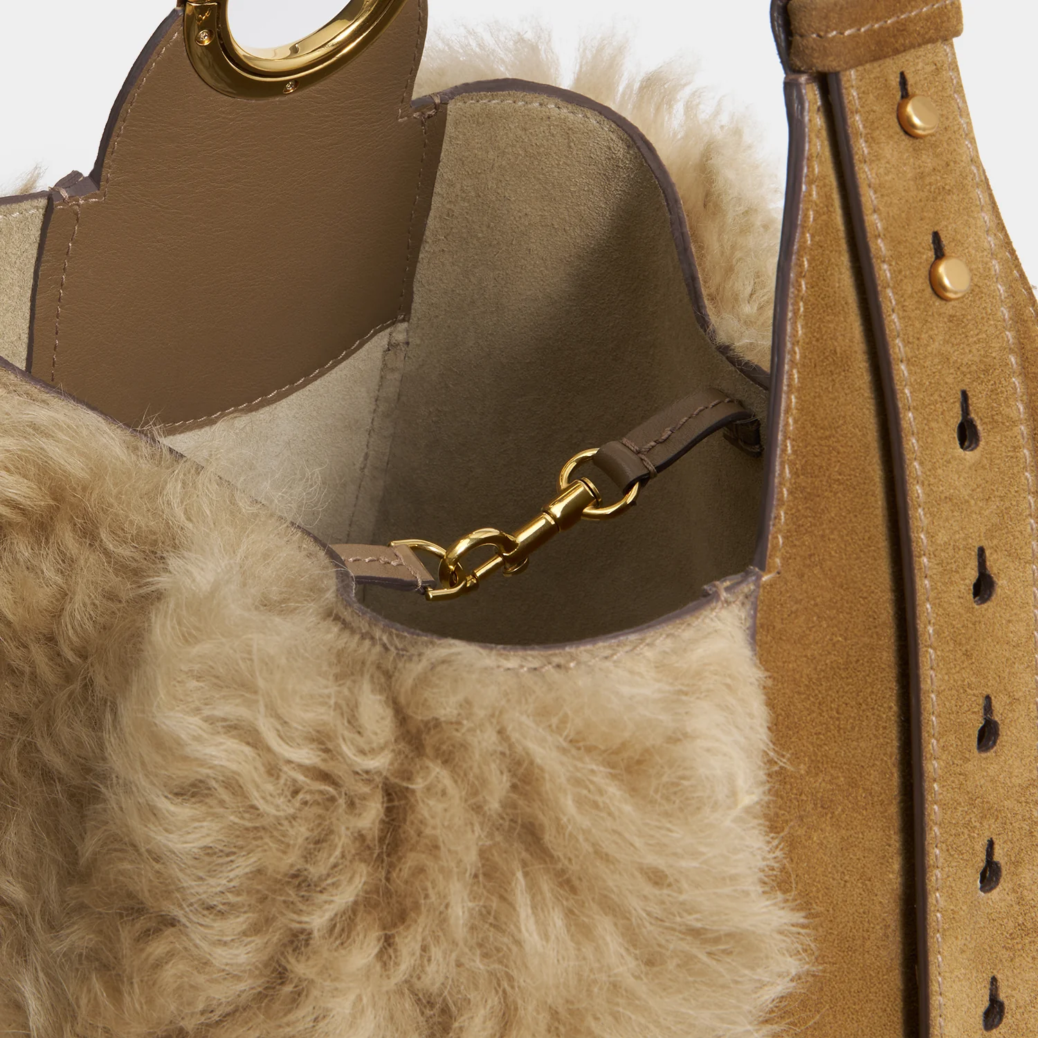 Ringo Shearling Shoulder Bag - Image 7