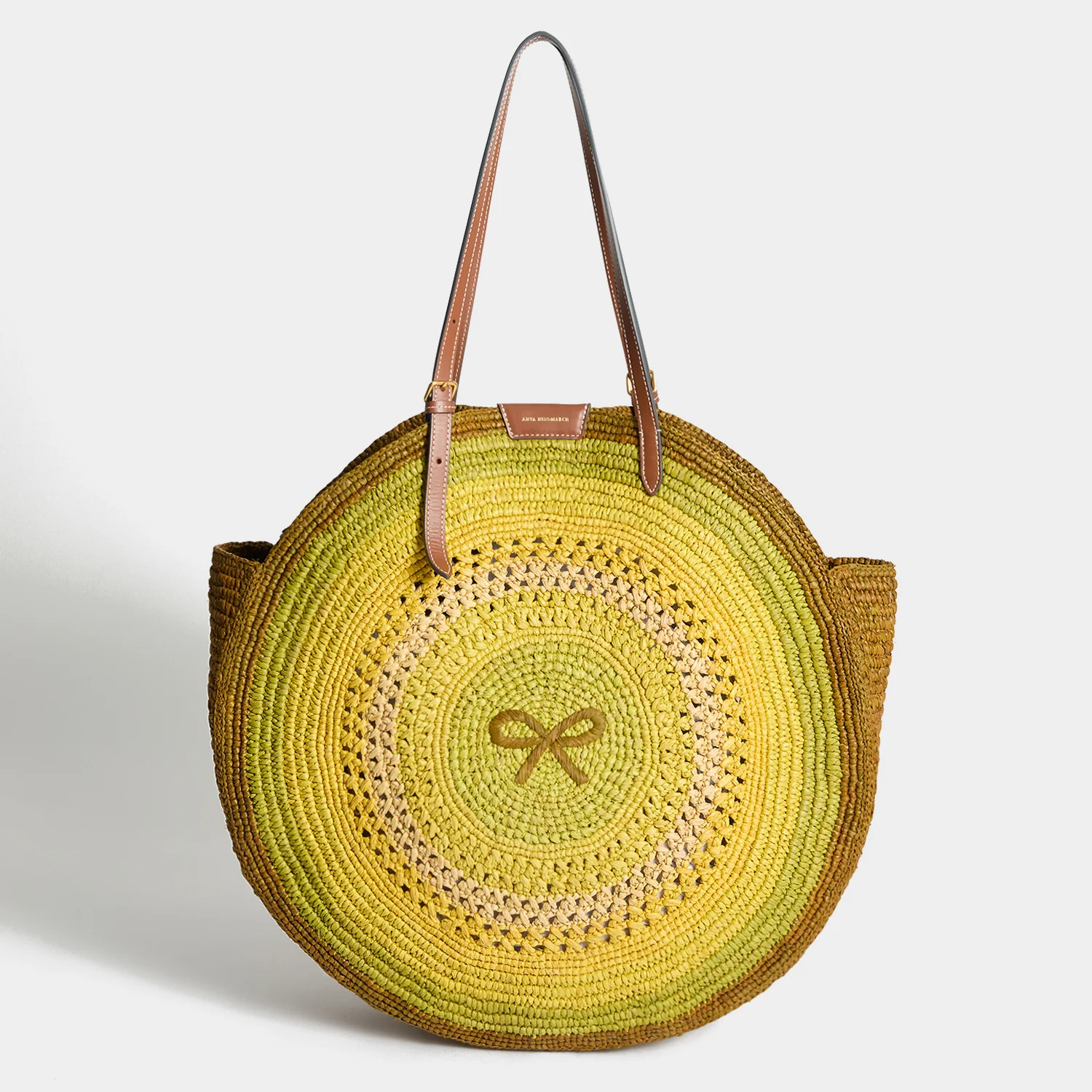 Raffia Round Bow Tote