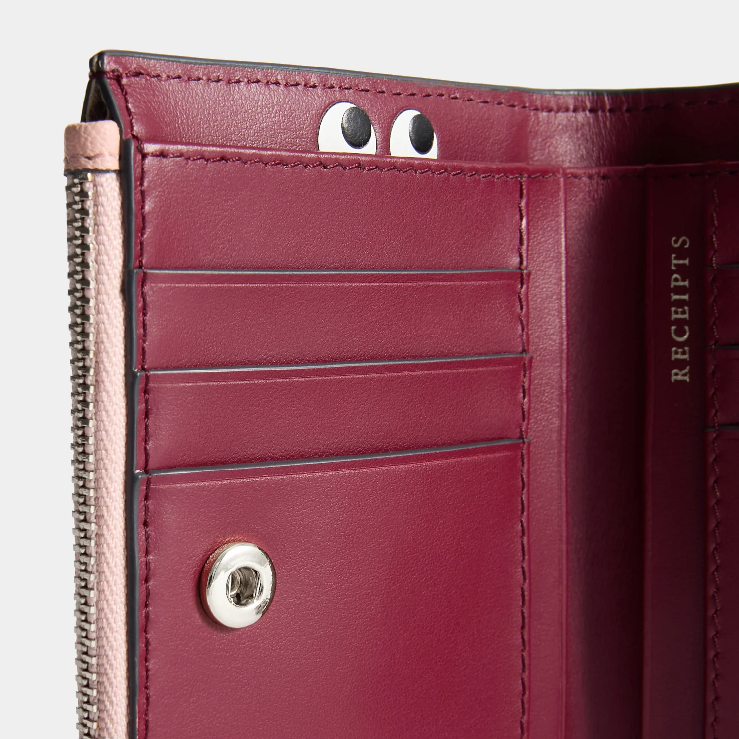 Peeping Eyes Small Double Zip Wallet - Image 4