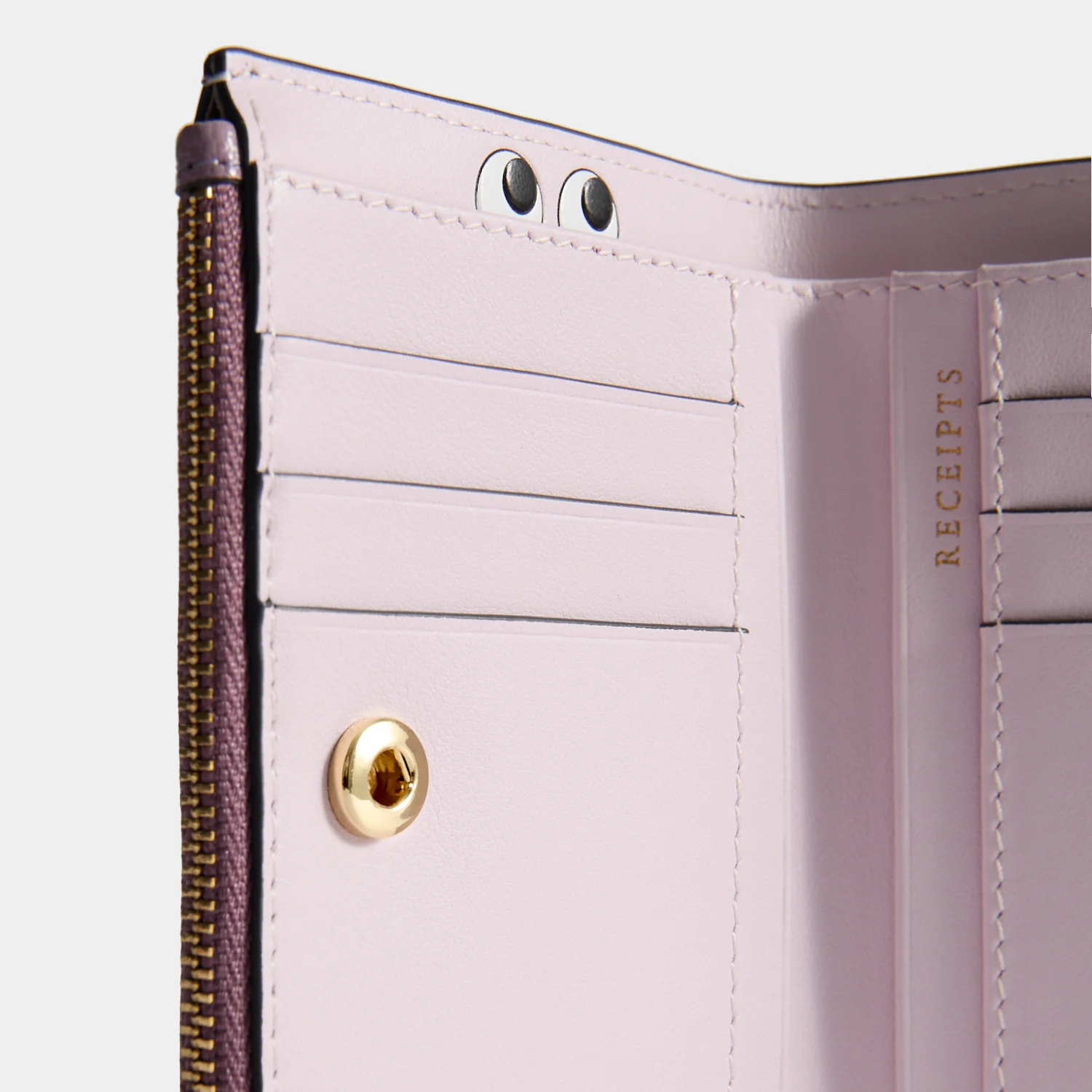 Peeping Eyes Small Double Zip Wallet - Image 3